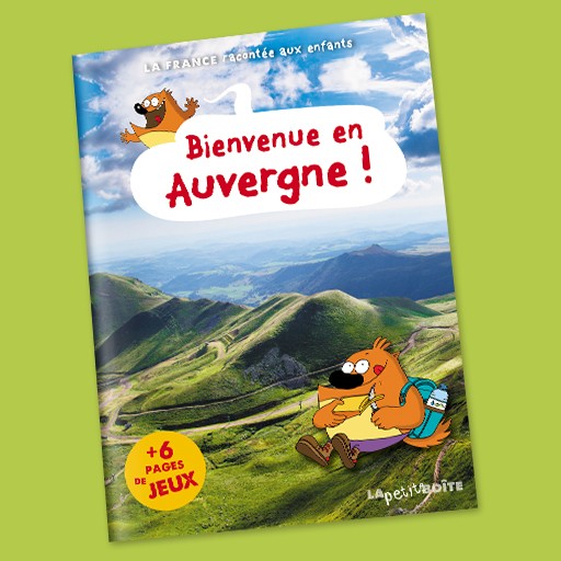 Poster à colorier L'Auvergne • Livres et jeux pour enfants