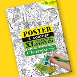 Poster à colorier L'Auvergne