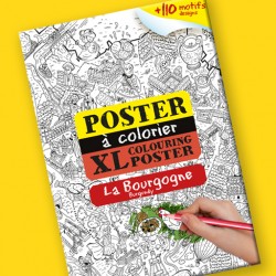 Poster à colorier La Bourgogne